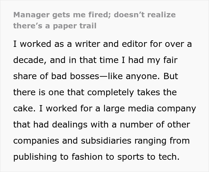 Manager Sabotages Employees To Get Them Fired, Doesn't Realize She's Leaving A Paper Trail