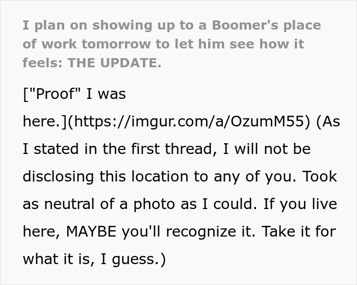 Boomer Thinks He Can Disrespect Cashier, Passerby Decides To Meet Him At His Job For A Lesson
