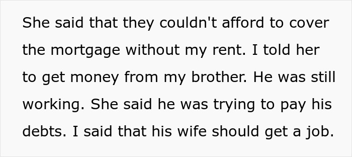 Woman Makes Parents Upset By Moving Out As They Expected Her To Pay Rent For Her Brother Too Woman Makes Parents Upset By Moving Out As They Expected Her To Pay Rent For Her Brother Too