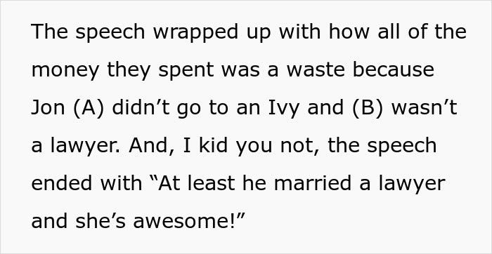 "All Of The Wannabes": Groom's Parents Deliver The Most Insulting Speech, Think It's Funny