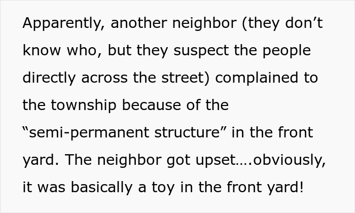 “It Was Basically A Toy”: Neighbor Is Upset About Family’s Soccer Goal, Gets A Reality Check “It Was Basically A Toy”: Neighbor Is Upset About Family’s Soccer Goal, Gets A Reality Check