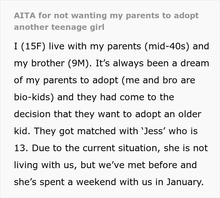 &ldquo;I Was Crushed&rdquo;: Daughter Heartbroken Parents Prioritize Adoption Of Another Teen Girl Over Her