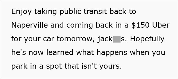 Entitled Man Parks In A Private Lot, Resident Comes Back To No Spaces Left And Executes Karma