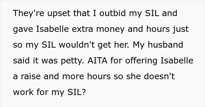 Woman Is Stunned As SIL Goes Negotiating With Nanny Behind Her Back But Gets Outbid