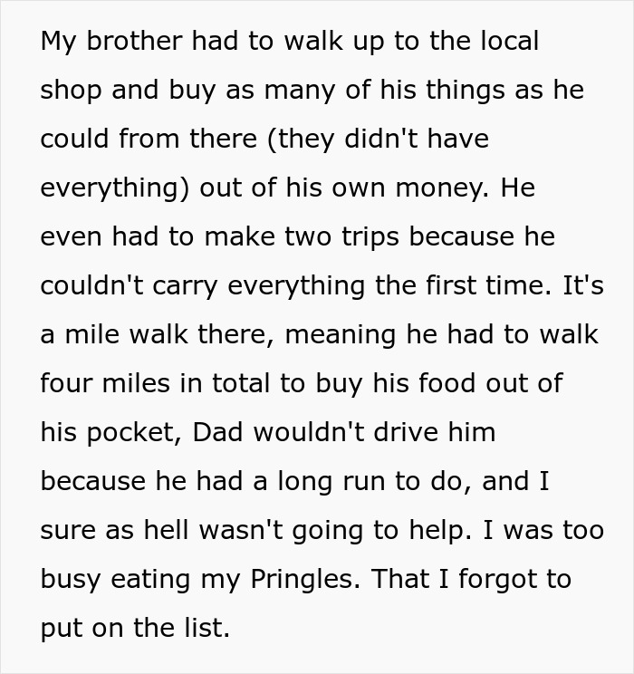 Guy Has No Patience For Brother Messing With Shopping List, Puts Down Exactly What He Says Guy Has No Patience For Brother Messing With Shopping List, Puts Down Exactly What He Says