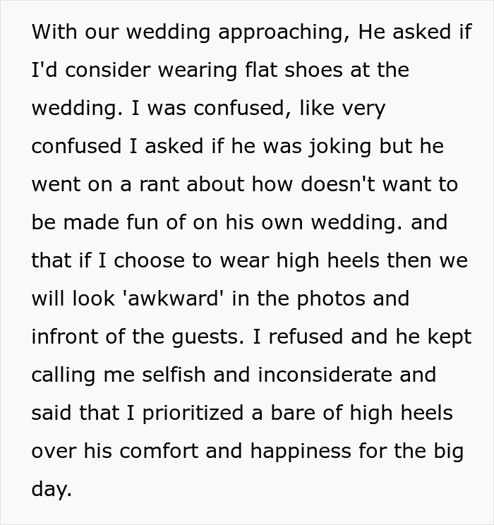 Insecure Groom Accuses Fianc&eacute;e Of Prioritizing High Heels Over His Happiness, Drama Ensues