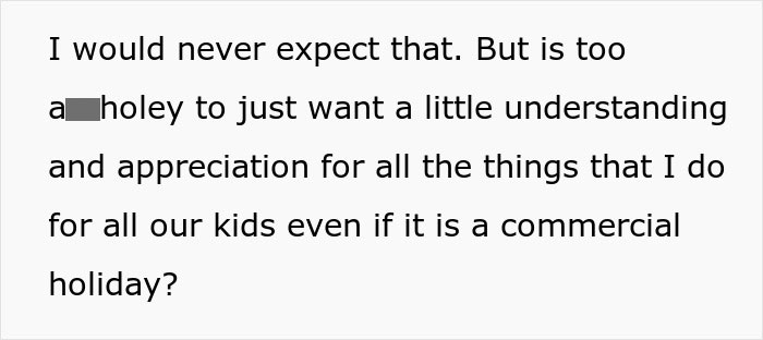 Text expressing frustration over lack of appreciation on Mother's Day. Text expressing frustration over lack of appreciation on Mother's Day.