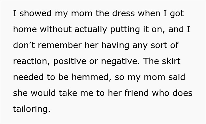 Mom Is Disappointed With Daughter&rsquo;s Prom Dress, Her Petty Revenge Leaves The Mom Speechless