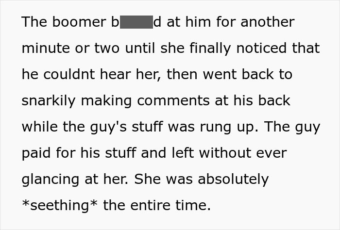 Man Ruins Karen's Day Without Saying A Word After She Tries To Push Past Him To Skip The Line Man Ruins Karen's Day Without Saying A Word After She Tries To Push Past Him To Skip The Line