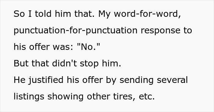 Guy Gets Petty Revenge On FB Marketplace Low Baller For His Ridiculous $250 Offer