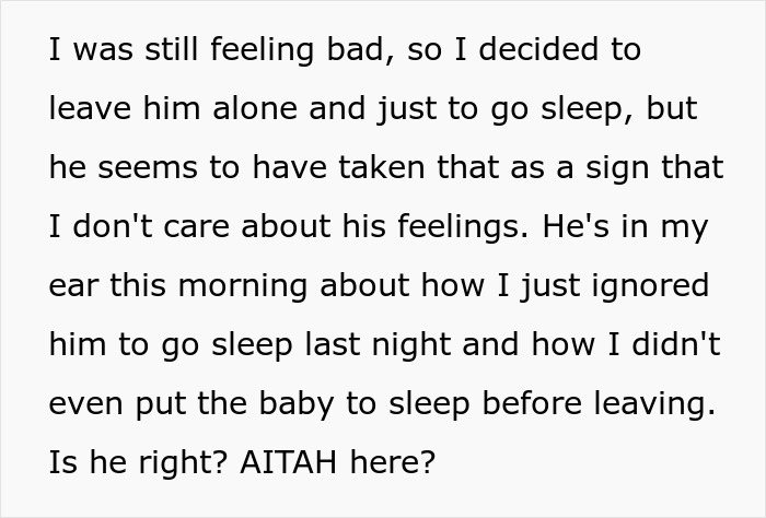 Instead Of Helping Wife, Guy Relaxes During 6-Week Paternity Leave, Gets Mad When Wife Blacks Out Instead Of Helping Wife, Guy Relaxes During 6-Week Paternity Leave, Gets Mad When Wife Blacks Out