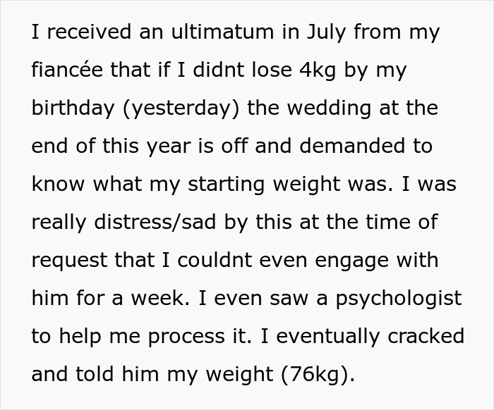 Bride's Refusal To Strip For Weigh-In Ends Engagement, Sparks Debate