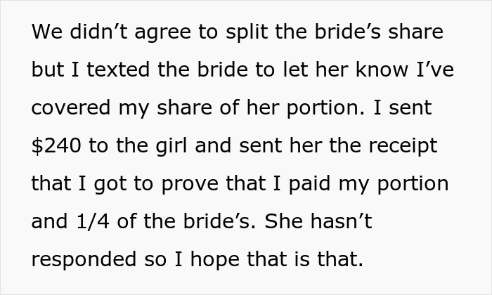 Woman Didn't Drink Alcohol, Refuses To Pay $470 Of Her 'Share' Of Bill, Asks If She's Wrong Woman Didn't Drink Alcohol, Refuses To Pay $470 Of Her 'Share' Of Bill, Asks If She's Wrong