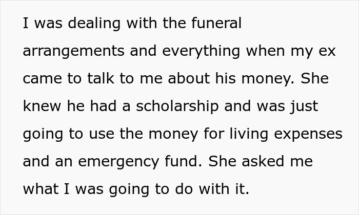Dad Infuriates Ex By &ldquo;Wasting&rdquo; Dead Son&rsquo;s Uni Fund On A Trip Instead Of Giving It To Her Stepson
