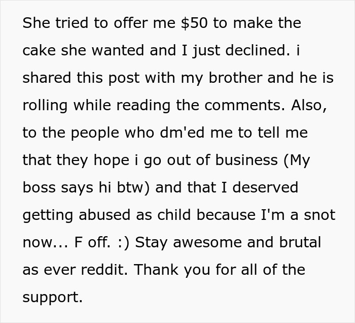 Woman Isn&rsquo;t Invited To A Wedding Because She&rsquo;s A &ldquo;Sinner&rdquo;, Gets Asked To Bake A Cake For It