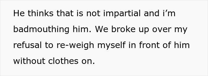 Bride's Refusal To Strip For Weigh-In Ends Engagement, Sparks Debate