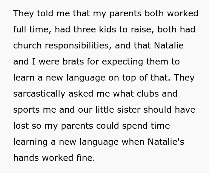 Son Points Out Everyone Who Learned Sign Language For Sister, Upsets Parents Son Points Out Everyone Who Learned Sign Language For Sister, Upsets Parents
