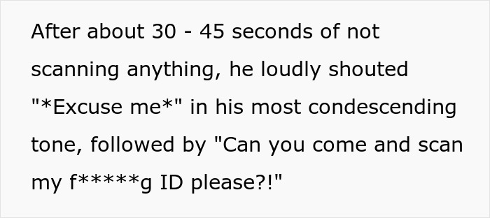 Boomer Thinks He Can Disrespect Cashier, Passerby Decides To Meet Him At His Job For A Lesson