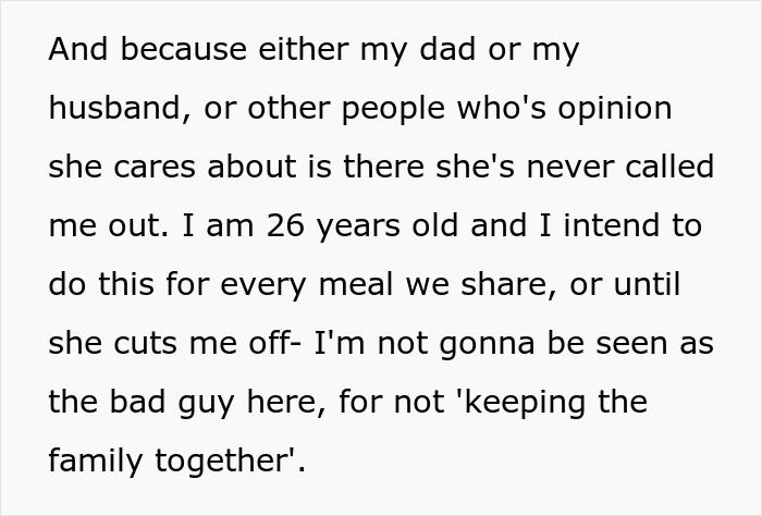 “No One But My Mother And I Know That Almost Every Meal I Make For Her Is Revenge” “No One But My Mother And I Know That Almost Every Meal I Make For Her Is Revenge”