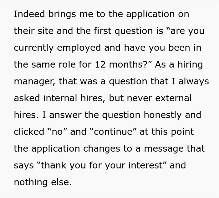 Woman Gets Rejected From Job Application After The First Question, Decides To Test The Process