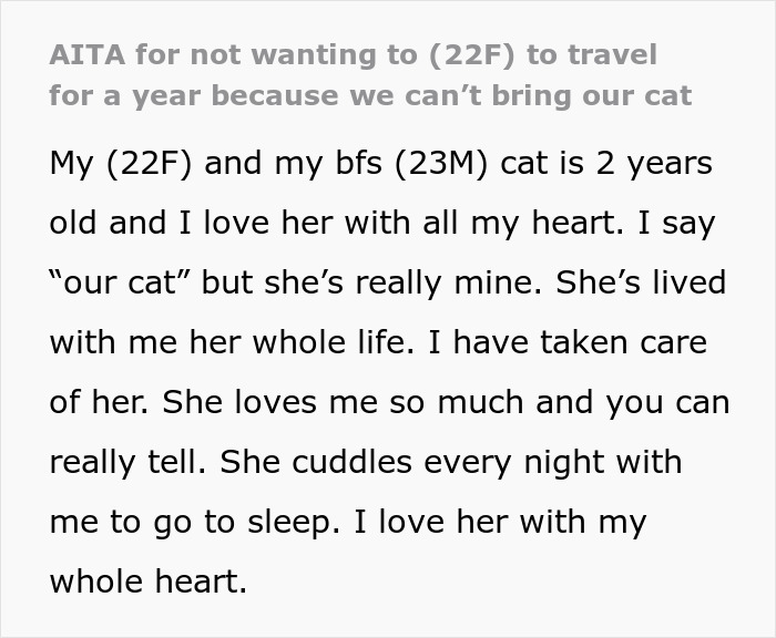 Woman Refuses To Leave Behind Her Cat To Travel Australia For A Year, Gets Dumped