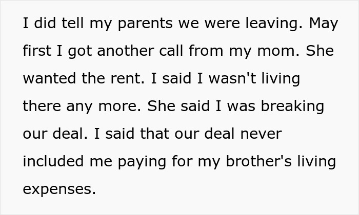 Woman Makes Parents Upset By Moving Out As They Expected Her To Pay Rent For Her Brother Too Woman Makes Parents Upset By Moving Out As They Expected Her To Pay Rent For Her Brother Too