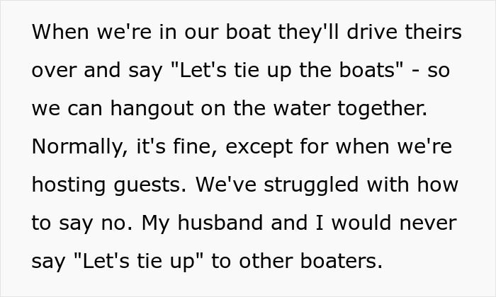 Lake Neighbors Keep Showing Up Uninvited, Woman Finally Loses It, Gets Called Rude Lake Neighbors Keep Showing Up Uninvited, Woman Finally Loses It, Gets Called Rude