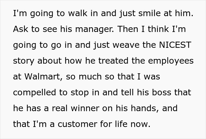 Boomer Thinks He Can Disrespect Cashier, Passerby Decides To Meet Him At His Job For A Lesson