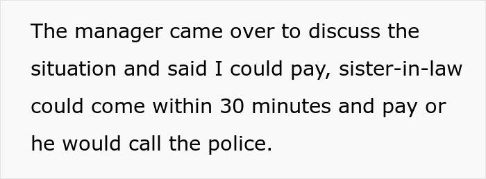 Family Tensions Rise When Man Declines To Cover Sister-In-Law’s 'Forgotten' $111 Bill Family Tensions Rise When Man Declines To Cover Sister-In-Law’s 'Forgotten' $111 Bill