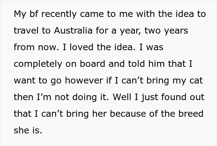 Woman Refuses To Leave Behind Her Cat To Travel Australia For A Year, Gets Dumped