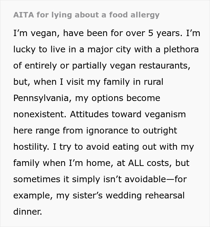 Family Humiliated And Charged Hundreds After Vegan Claims To Have Life-Threatening Allergies