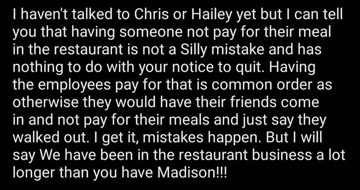 Boss Tried To Make Me Pay For My Mistake, Which Is Illegal In New York. When I Expressed I Wouldn't Pay For A One-Time Mistake, He Doubled Down And Said This