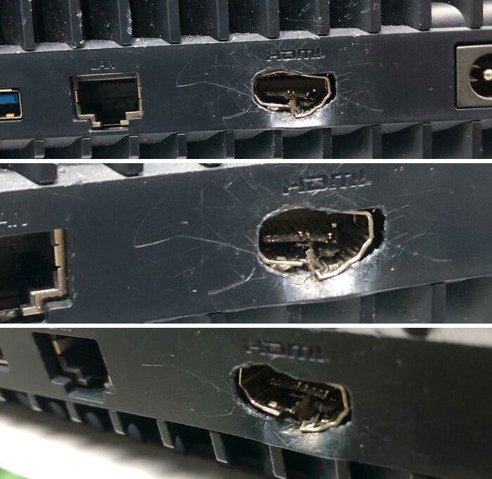 PS5 In For HDMI Replacement. Kid Said “I Pushed The Cable In A Little Too Hard”