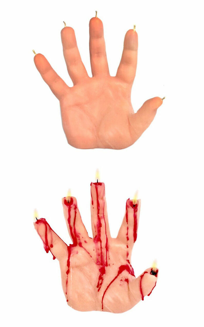 Slowly Bleeding Candle Hand