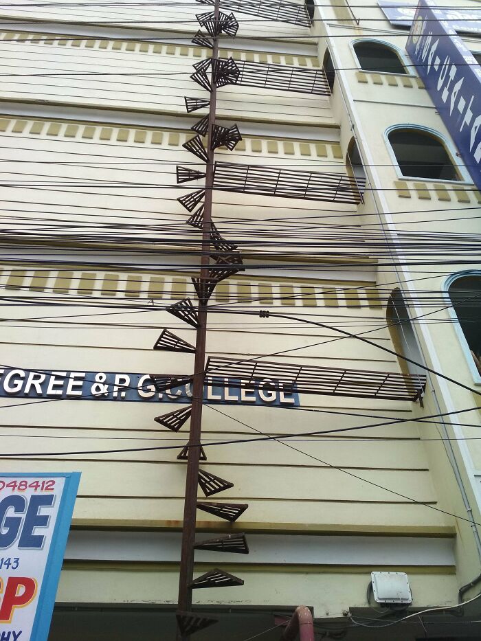 The Fire Exit On This College Building