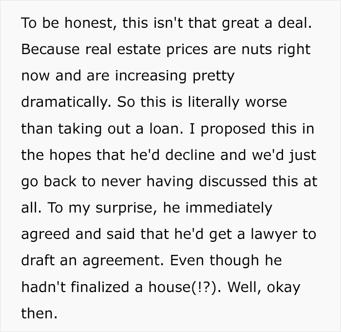 Man's Ridiculous Plan To Get Girlfriend To Finance His House's Down Payment Blows Up In His Face