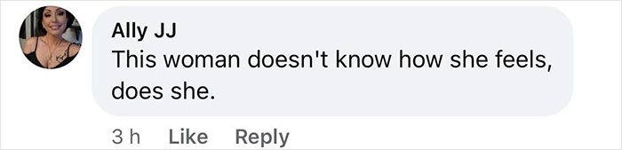 "Comment discussing Gypsy Rose Blanchard's feelings about her past.