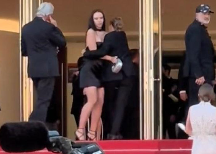 Internet Calls It &ldquo;Assault&rdquo; After Cannes Security Was Filmed Blocking Fourth Celebrity On Red Carpet