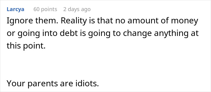 “This Is Insane”: Family Demands Person Go Into Debt To Help Sister Out With Legal Bills “This Is Insane”: Family Demands Person Go Into Debt To Help Sister Out With Legal Bills