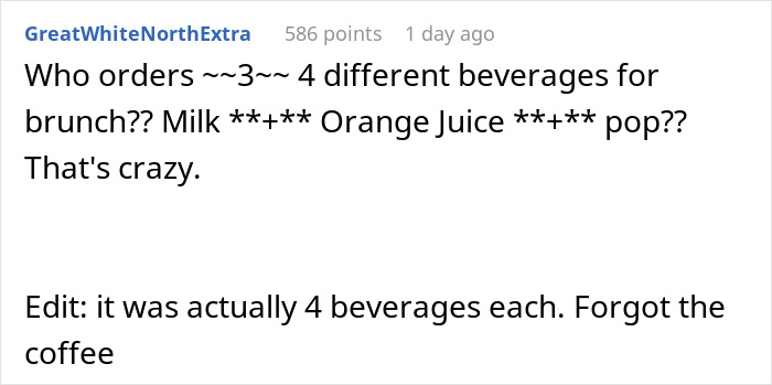 Family Tensions Rise When Man Declines To Cover Sister-In-Law’s 'Forgotten' $111 Bill Family Tensions Rise When Man Declines To Cover Sister-In-Law’s 'Forgotten' $111 Bill