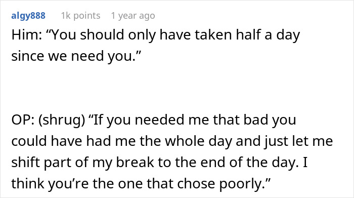 Woman Asks To Leave 5 Minutes Early But Boss Doesn’t Care, Regrets It When She Follows The Policy Woman Asks To Leave 5 Minutes Early But Boss Doesn’t Care, Regrets It When She Follows The Policy
