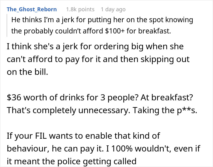 Family Tensions Rise When Man Declines To Cover Sister-In-Law’s 'Forgotten' $111 Bill Family Tensions Rise When Man Declines To Cover Sister-In-Law’s 'Forgotten' $111 Bill