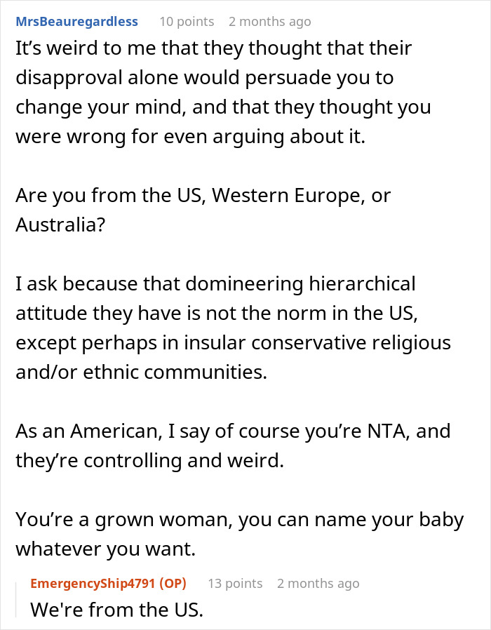 Manipulative Family Outraged As Mom Rejects Naming Her Baby After Late Aunt Manipulative Family Outraged As Mom Rejects Naming Her Baby After Late Aunt