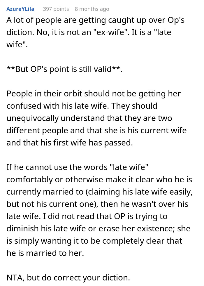 &ldquo;Utterly Humiliating&rdquo;: Drama Ensues After Woman Finds Out How Husband Refers To His Late Wife