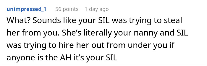 Woman Is Stunned As SIL Goes Negotiating With Nanny Behind Her Back But Gets Outbid