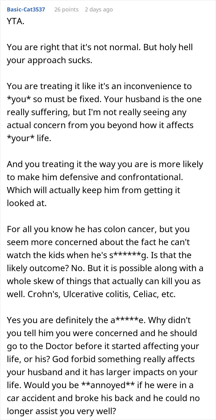 Woman Has To Constantly Accommodate For Husband&rsquo;s Pooping Schedule, Forces Him To See A Doctor