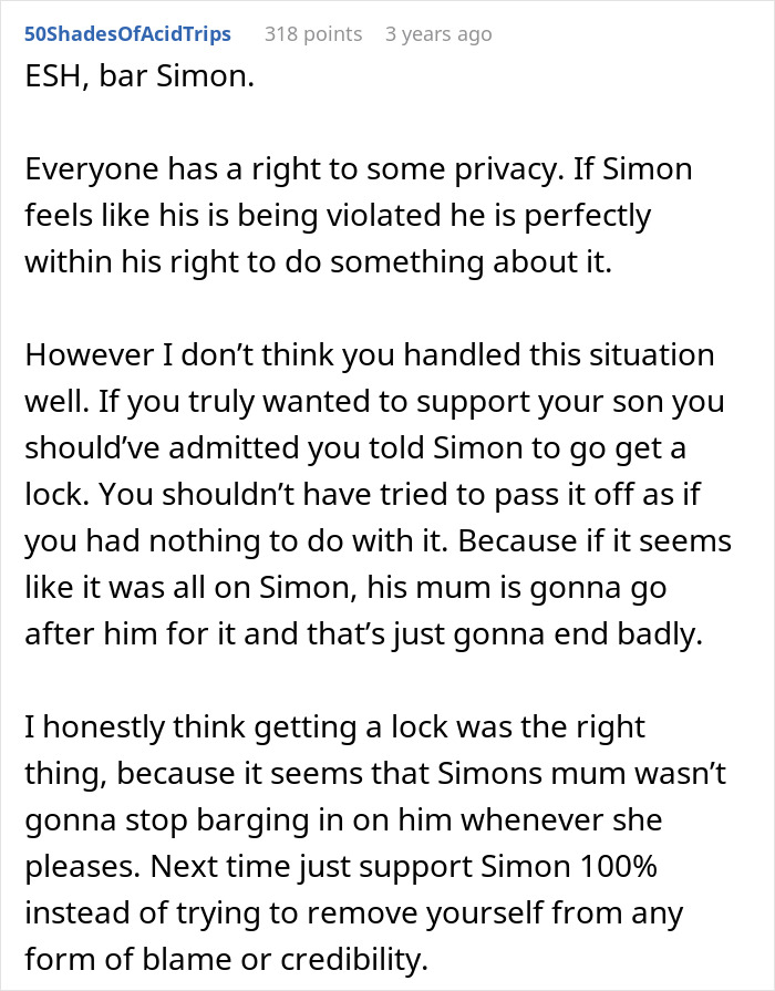 &ldquo;[Am I The Jerk] For Telling My Wife &lsquo;I Warned You&rsquo; When Our Son Got A Lock For His Room?&rdquo;