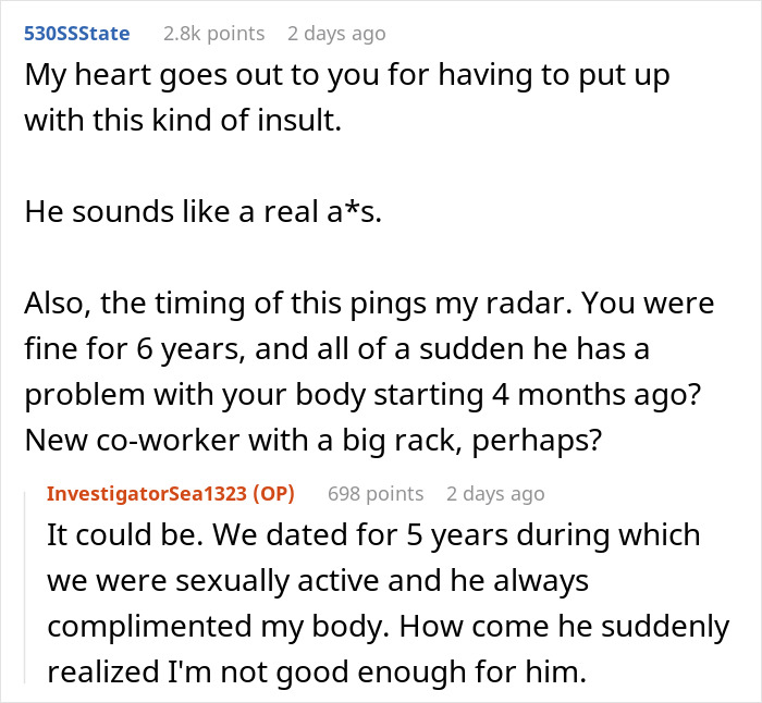 Woman’s Husband Keeps Advocating For Breast Implants For Her, She Finally Snaps Woman’s Husband Keeps Advocating For Breast Implants For Her, She Finally Snaps