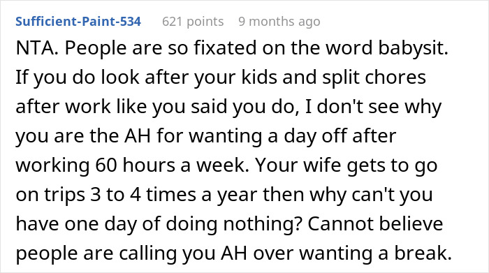 Man Tries To Have One Day Off, Wife “Forgets” Their Agreement, Is Shocked When He Just Leaves Man Tries To Have One Day Off, Wife “Forgets” Their Agreement, Is Shocked When He Just Leaves