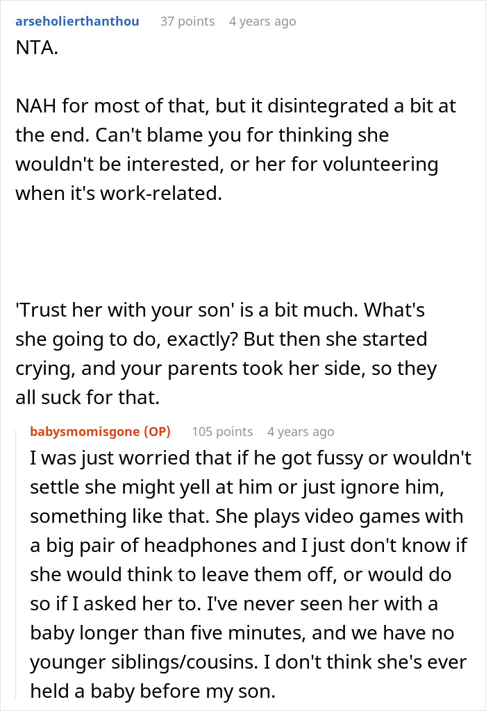 Family Drama Ensues After Man Doesn&rsquo;t Ask Sister To Babysit His Baby After Her Constant Complaints